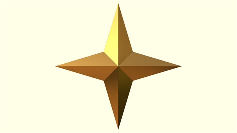 4 point Star Modelo 3D - TurboSquid 1659049