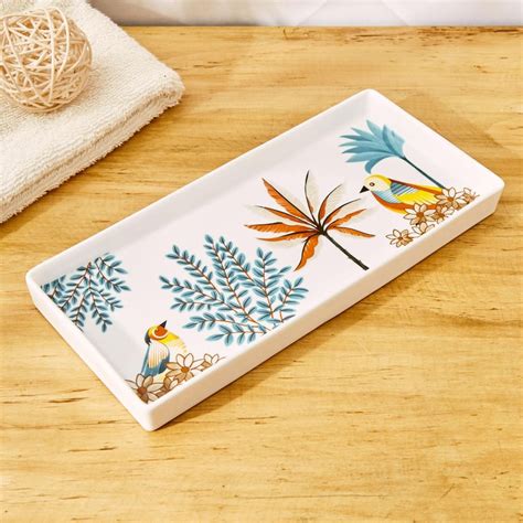 Buy Nova Townsquare Ceramic Printed Tray from Home Centre at just INR 399.0