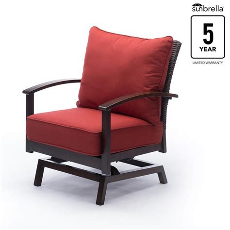 allen + roth Atworth Set of 2 Brown Metal Frame Spring Motion ...