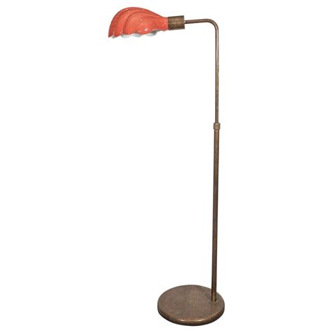 Midcentury Italian Floor Lamp with Scallop Shell Form Shade at 1stDibs ...
