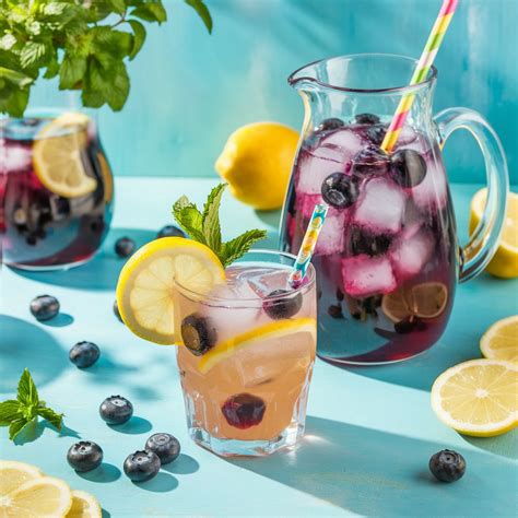 Blueberry Lemonade Delight Mocktail Recipe - Thirsty Tales