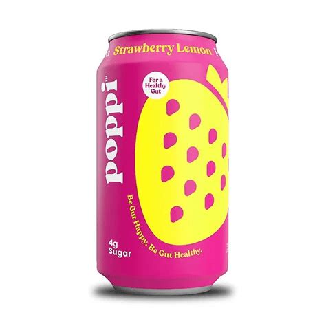 Poppi Prebiotic Soda, Strawberry Lemon, 12 fl oz - Walmart.com