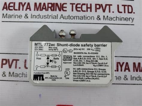 Measurement Technology 772Ac Shunt-diode Safety Barrier 22V – Aeliya Marine