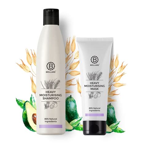 Brillare Professional Heavy Moisturising Natural Shampoo & Hair Mask ...