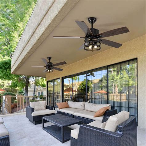 Covered Patio With Ceiling Fan Outdoor Ceiling Fans | Visual Comfort