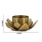 Shop Golden Lotus Tea Light Holder Online From OGGN