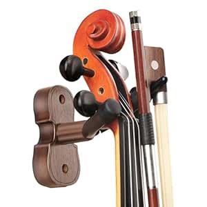 Violin Viola Wall Mount Hanger,Violin Viola Hook,Black Walnut Violin ...