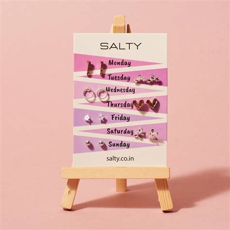 "Glam" Weekly 7 Stud Earrings Set | Salty – Salty Accessories