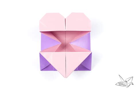 Origami Opening Heart Box / Envelope Tutorial - Paper Kawaii