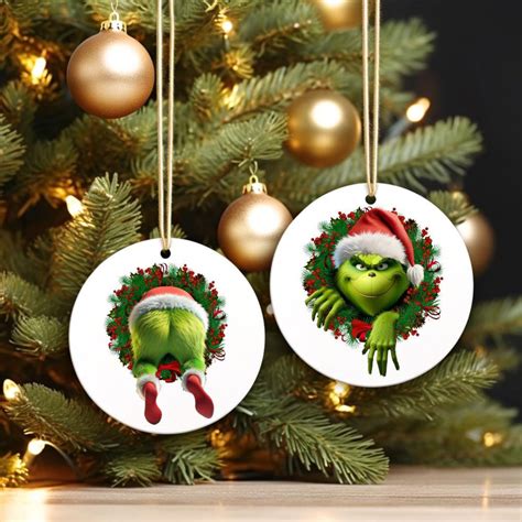 3D Christmas Funny Ornament PNG | Double-sided Sublimation Design ...