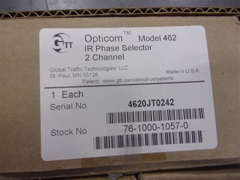 Global Traffic Technologies Opticom Model 462 IR Phase Selector 2 ...