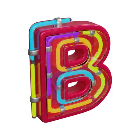 Led Letter B Icon | Premium 3D model