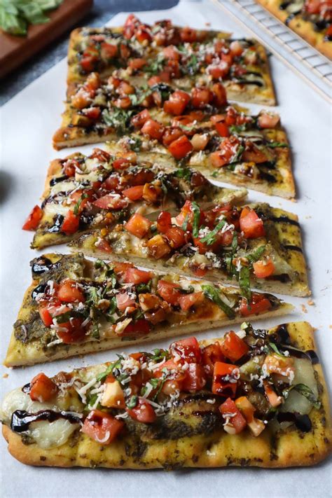 The Best Bruschetta Flatbread Pizza - Bless This Meal | Recipe in 2024 ...
