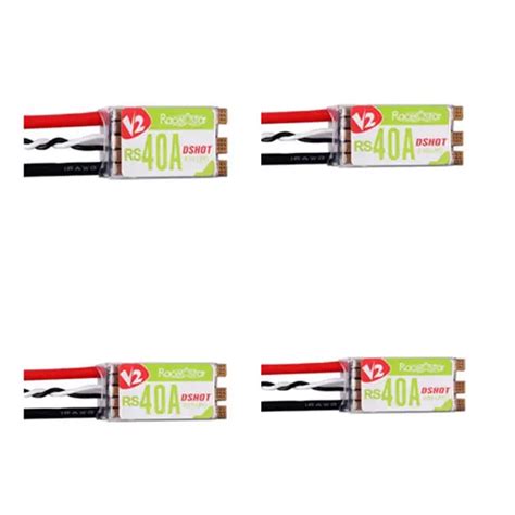 4x racerstar rs40a v2 40a blheli_s bb2 opto 2-5s brushless esc dshot ...