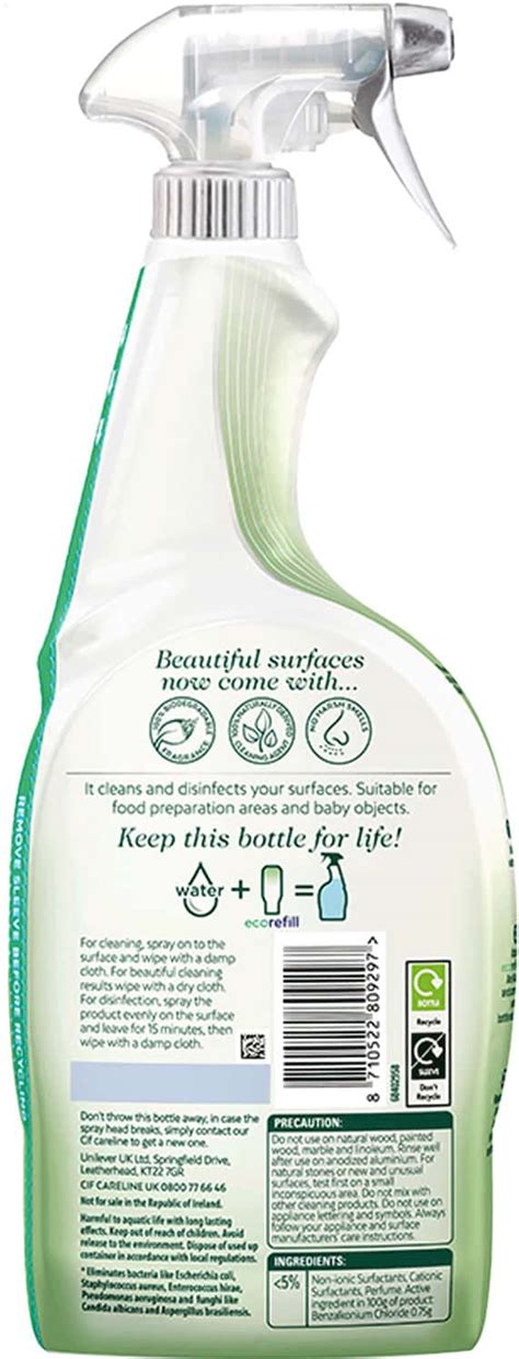 Buy CIF ANTIBACTERIAL & SHINE MULTIPURPOSE SPRAY KILLS 99.9% GERMS ...