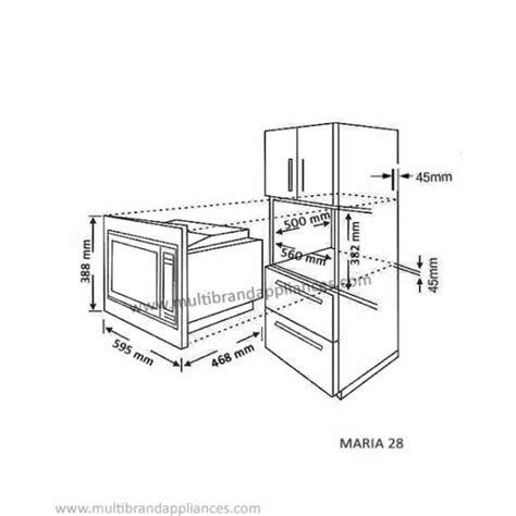 Hafele Maria 28 60CM 28L Stainless Steel Push Button Operation Display ...