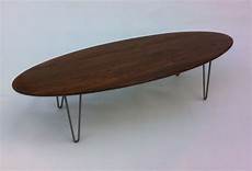 Elliptical Coffee Table by Buy A Custom Made 66 Mid Century Modern Solid Walnut Elliptical Coffee Table