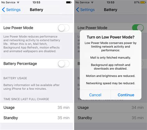 What is low battery mode - beerlo
