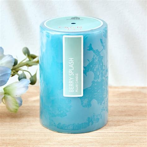 Buy Colour Refresh Blueberry Scented Pillar Candle from Home Centre at ...