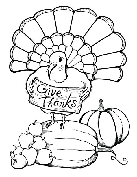 Thanksgiving Coloring Pages Pdf at GetColorings.com | Free printable ...