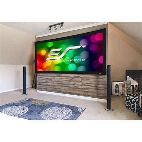 Elite Screens CURVE180WH1 Lunette Series - 180 Inches CineWhite Curve ...