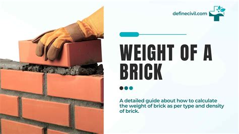 How much does brick weigh? Average brick weight - Definecivil