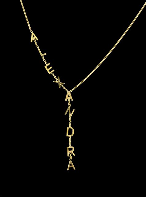 Lariat Name Necklace – Alexandra Madison