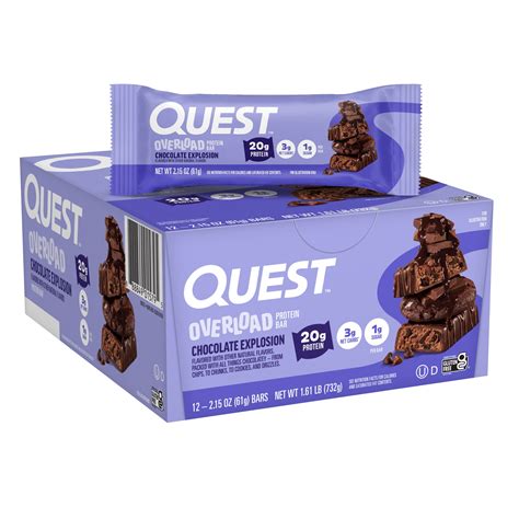 Quest® - Overload Protein Bar - Chocolate Explosion (12 Bars) | GNC