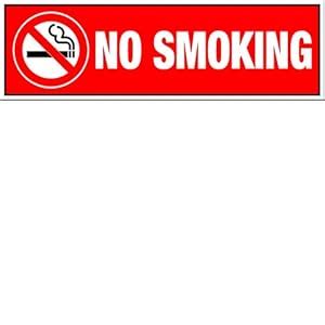 Craft Qila -GI No Smoking Plate Safety & Warning Sign Board (3x10 Inch ...