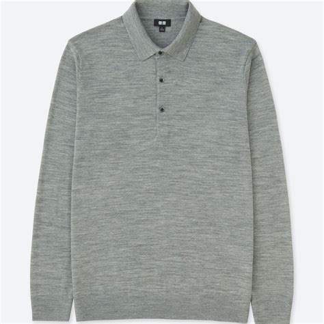 MEN EXTRA FINE MERINO KNIT LONG-SLEEVE POLO SHIRT | UNIQLO US