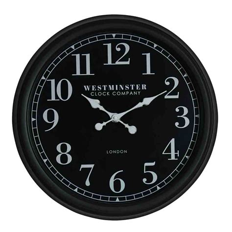 Buy Premium Vintage Look Round Analog Wall Clock (Black & White) Online ...