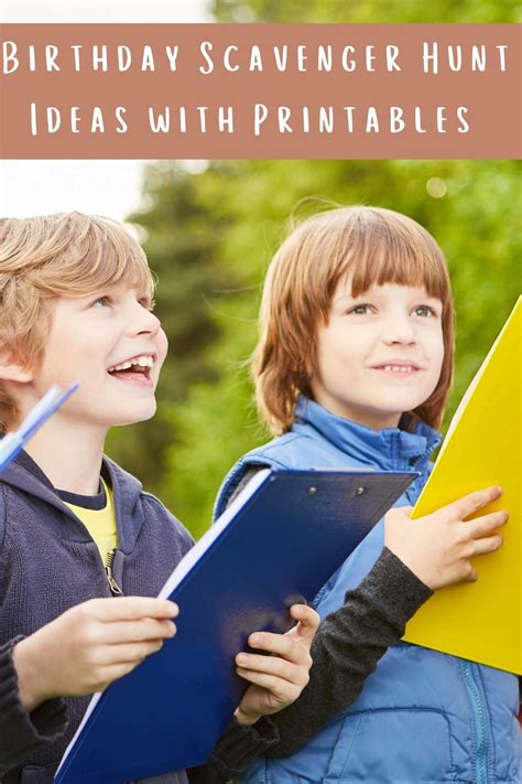 Birthday Scavenger Hunt Ideas with Printables - Fun Party Pop