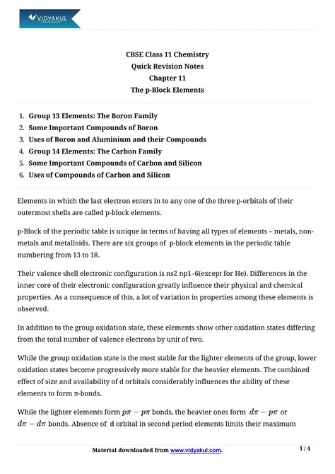 Image result for Class 11 Chapter P Block Element