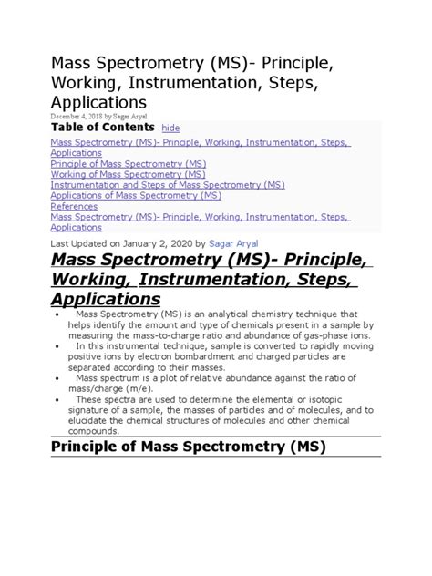 Image result for Mass Spectrometry Tutorial