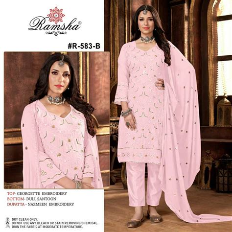 Ramsha R 583 A To D Pakistani Salwar Kameez Collection