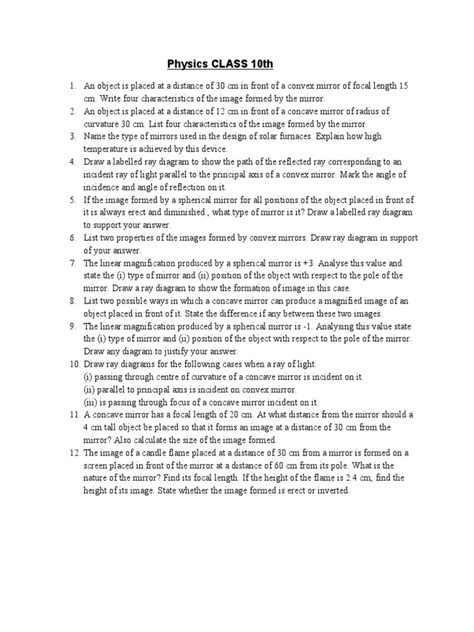 Assignment Class 10 Physics 的图像结果