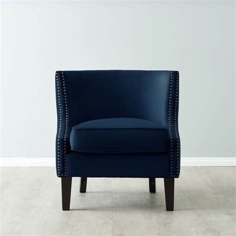 Vogue Navy Blue Velvet Chair | Koala Living