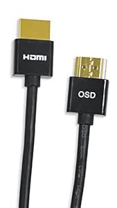 Buy 9-Feet , Value : OSD Audio High Speed Slim Locking HDMI Cable v1.4 ...
