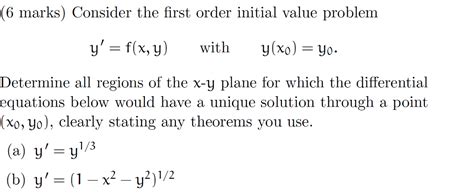Image result for First Order Initial Value Problem