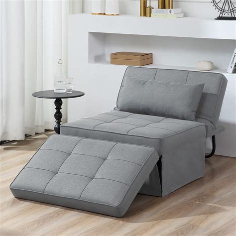 Sofa Bed,4 in 1 Multi Function Folding Ottoman Sleeper Bed,Modern ...