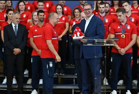 Vučić primio olimpijce u Predsedništvu: Bili smo u 15 odsto zemalja po ...