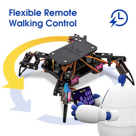 ACEBOTT ESP8266 Quadruped Bionic Spider Robot kit – Robocraze