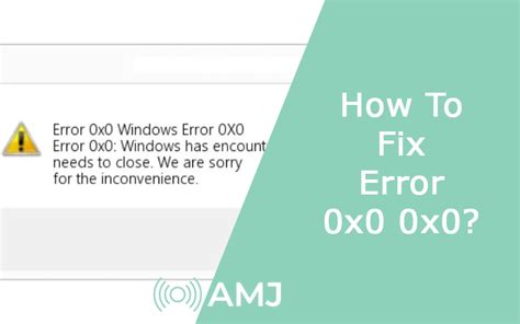 How to Fix Error Code 0 的图像结果