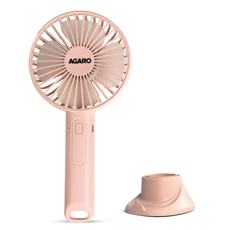 Buy AGARO Elite Mini Fan, 4 inches, Rechargeable Lithium-Ion with 2000 ...