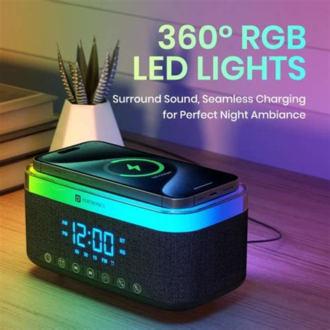 Buy Portronics Trifusion 16W HD Sound Bluetooth Speaker,15W Wireless ...