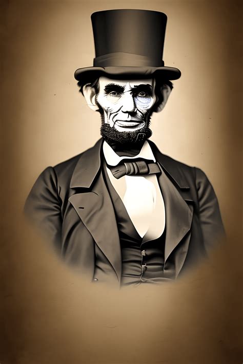 7 Portrait Abe Lincoln Dressed in Costume with Hat · Creative Fabrica