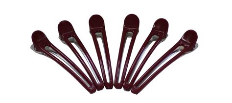 Burgundy Hair Clips - Set of 6 Stylish Salon-Grade Clips #1230802 ...