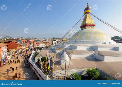 Boudhanath Stupa, Kathmandu, Nepal Stock Photo - Image of prayer, nepal ...