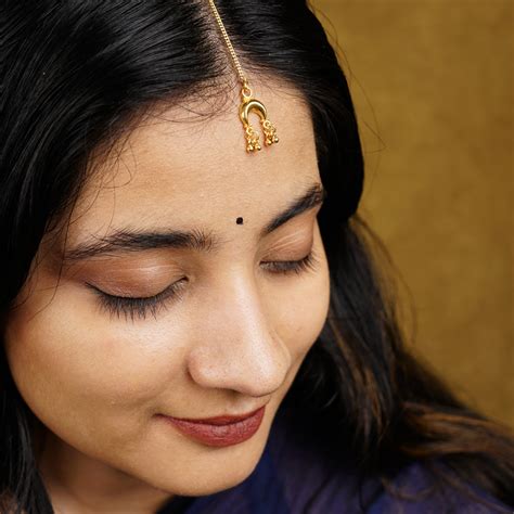 Silver Chandrakor Ghungroo Maang Tika - House of Aadyaa