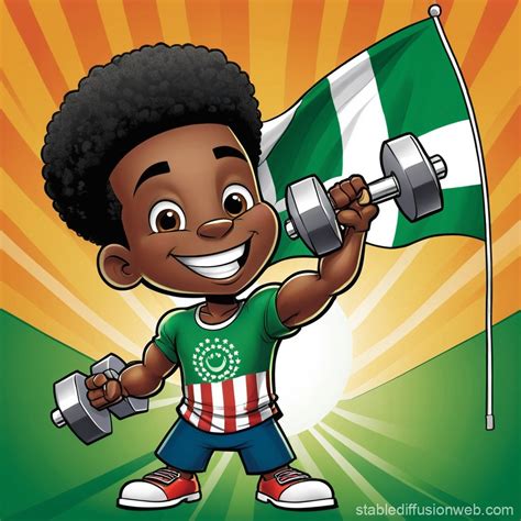 Nigerian Independence Day Cartoon | Stable Diffusion Online